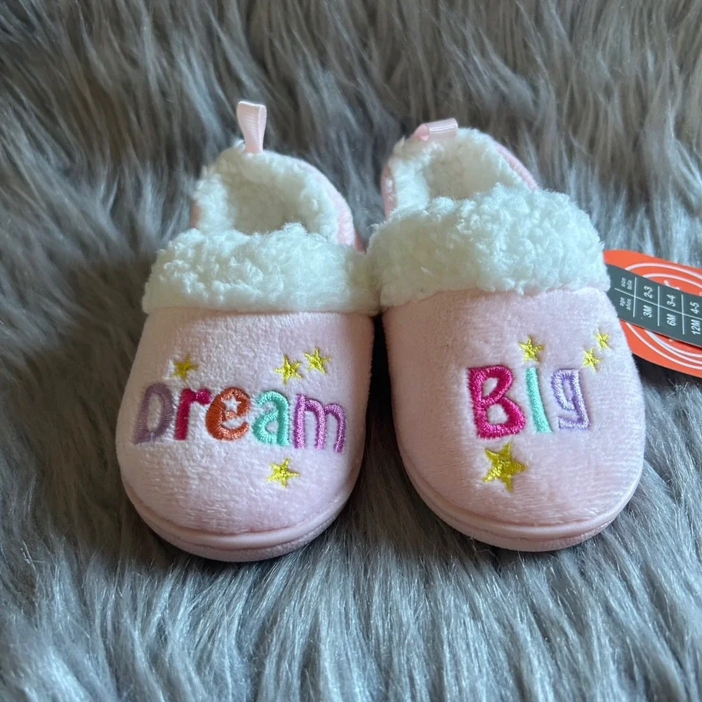 Wonder Nation Slippers Toddler Girl Size 5 
